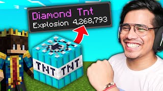 Minecraft But TNT Drops OP Items [upl. by Eatnoed]