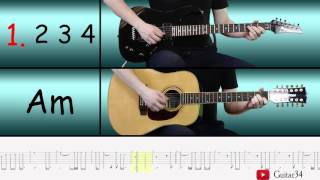 El Condor Pasa easy guitar arrangement  Tabs [upl. by Sedecram335]