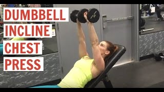 Dumbbell Incline Chest Press [upl. by Litha388]