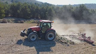 Tractor CASE IH VESTRUM 120 CVX Drive con trimble xcn 1050 [upl. by Eikcir610]