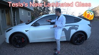 BREAKING Putting Teslas New Laminated Glass to the Test [upl. by Nurat370]