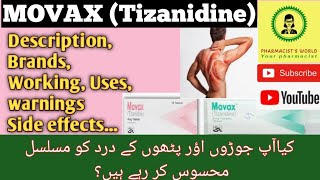 Tizanidine 2mg Tablet Uses in Urdu MOVAX 4mg Tablet Uses Side Effects and Working Details [upl. by Deck]