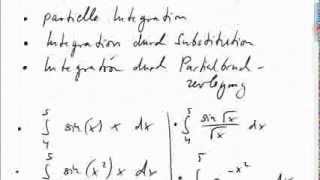 24C1 Anwendungen der Integrationsregeln [upl. by Meldoh]