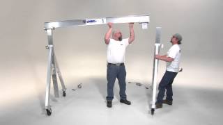 Spanco Aluminum Gantry Cranes  How to Assemble [upl. by Ttezzil]