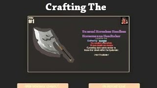 Crafting The Horseless Headless Horsemanns Headtaker [upl. by Ttelrats]