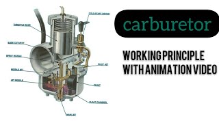 how a carburetor works Animation video [upl. by Oelgnaed]