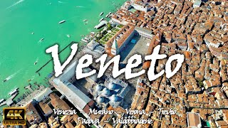 VENETO Venice Murano Verona Vicenza Treviso Padua amp Valdobbiadene – Italy 🇮🇹 4K video [upl. by Omero]