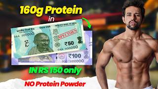 160g Protein in 150rs Low Budget High Protein Diet Plan [upl. by Eelrac382]