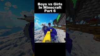 Boys vs Girls Gameplay In Minecraft Part 6 minecraft minecraftjokeshindi funny [upl. by Eniamirt664]