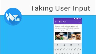 Kivy Tutorial 5  User Input with Text Field  KivyMD [upl. by Rhynd]