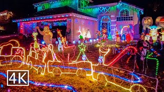 4K 🎄 Christmas Lights  Rocklin California [upl. by Harneen254]