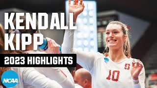 Kendall Kipp 2023 NCAA volleyball tournament highlights [upl. by Llerret]