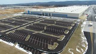 An aerial look at Walmart’s new 18 millionsquarefoot fulfillment center in central Pa [upl. by Hamo]