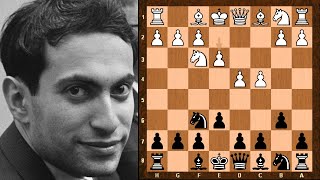 Mikhail Tals Greek Gift  Boris Spassky vs Mikhail Tal  Montreal 1979  Queens Indian Defence [upl. by Dib]