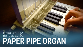 Paper pipe organ makes real music [upl. by Higgs392]