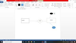 How to make ERD in Microsoft word [upl. by Schlessel]