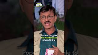 Popatlal struggle to pay maintenancecomedy tmkoc funny relatable shorts funnycomedy [upl. by Aznofla]