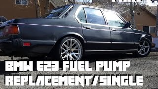 BMW E23 single fuel pump conversion early E30 E28 E24 [upl. by Nileuqcaj]