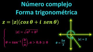 NÚMEROS COMPLEJOS EN FORMA TRIGONOMÉTRICA  Ejercicio 1 [upl. by Ysnil472]