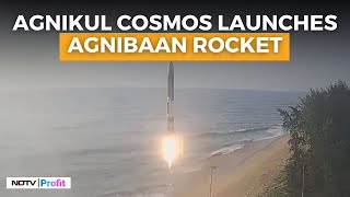 Agnibaan Rocket Launched By IITMadras Backed Agnikul I Agnibaan Launch Video [upl. by Yaker]