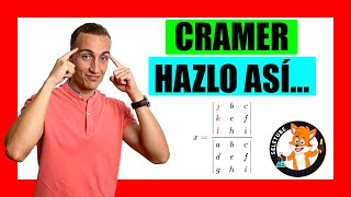 Regla de Cramer 3x3 Sistemas de Ecuaciones resueltos con Determinantes [upl. by Orutra959]