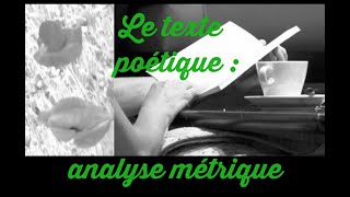 Le texte poétique  analyse métrique [upl. by Swisher]