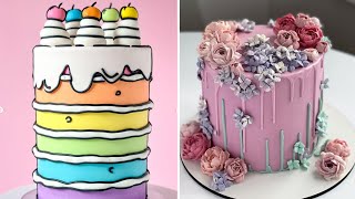 Top 200 Amazing Birthday Cake Decorating Idea  Oddly Satisfying Cake Decorating Compilation [upl. by Anirehs]