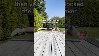 How to learn the elbow lever✅🌟Easier than it looks can you do it🫵 calisthenics [upl. by Eerrahs]