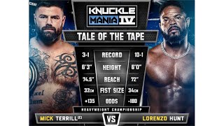 MICK TERRILL VS LORENZO HUNT FULL FIGHT BKFC KNUCKLE MANIA 4 [upl. by Galatia314]