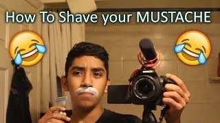 HOW TO SHAVE YOUR MUSTACHE [upl. by Artinek]