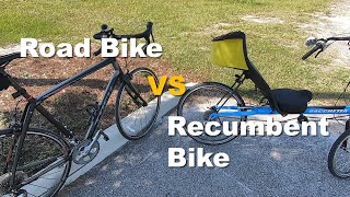 Recumbent vs Road Bike Comparison Pros and Cons [upl. by Flinn]