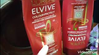 LOréal Paris Elvive Colour Protect Shampoo amp Conditioner Honest Review Fall Resist Review [upl. by Ylra]