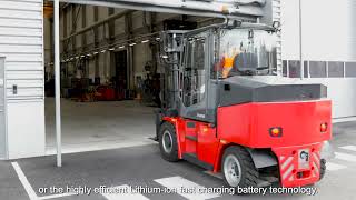 Electric Forklift Truck for 59 tons  Kalmar electric lift trucks [upl. by Revilo185]