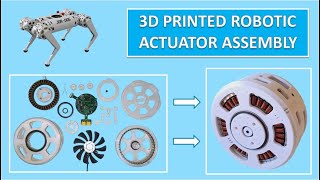 3D Printed Robot Actuator Assembly [upl. by Neicul]