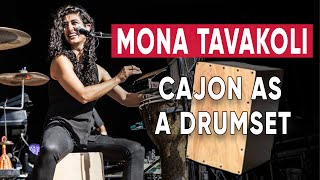 Using A Cajon As A Drumset by Mona Tavakoli 🥁 Grooves and Fills Lesson [upl. by Oina]