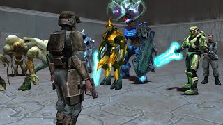 Halo 1 Marines VS Halo 1 Characters [upl. by Ahsiryt359]