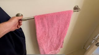 How To Fix A Towel Bar  Dry Wall Anchor Options [upl. by Janeen]