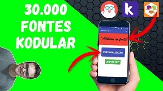 Criar aplicativo  Como mudar a fonte letra Kodular App Inventor [upl. by Eislek]