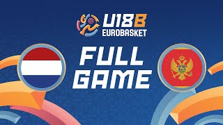 Group Phase  Netherlands v Montenegro  Full Basketball Game  FIBA U18 EuroBasket 2024 Division B [upl. by Georgianna868]