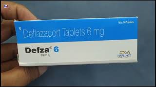 Defza 6 Tablet  Deflazacort Tablets 6 mg  Defza 6mg Tablet Uses Side effects benefits Dosage [upl. by Ellatnahc]