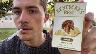 Smoking a Kentucky’s Best Gold Cigarette  Review [upl. by Nerad350]