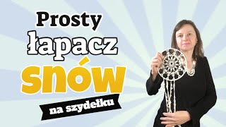 Prosty łapacz snów na szydełku Tutorial krok po kroku [upl. by Odnumyar39]