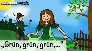 🎵 Grün grün grün sind alle meine Kleider  Kinderlieder zum Mitsingen  Kinderlieder [upl. by Aldarcy]