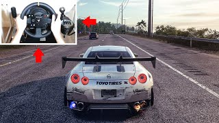 Nissan R35 GTR Need for Speed Heat Steering Wheel  Pedals Gameplay [upl. by Saraann]