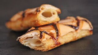 Italian Puff Pastry Glazed Sfogliatine  How Tasty Channel [upl. by Almeida374]