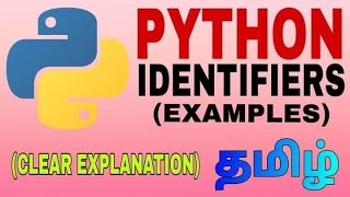 Python Identifiers examples Tamil [upl. by Eceinart]