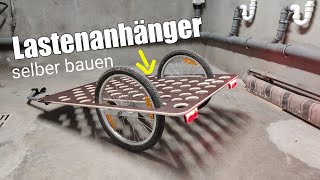 Lastenanhänger für Fahrrad Wohnwagen selber bauen Diy Bike Camper  EBike Unikat [upl. by Bjorn]