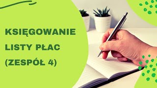 Księgowanie listy płac konta zespołu 4  rachunkowesketchnotki [upl. by Amedeo159]