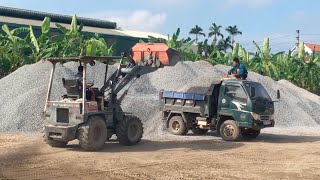 MITSUBISHI WS400 Wheel Loader Sand and Rock Scoop Dump Truck [upl. by Deina]