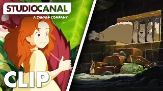 Arrietty  Escaping The Big Cat  Movie Clip [upl. by Babbette]